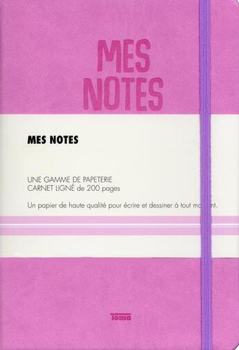 Couverture du livre « Carnet simili cuir rose » de Nemesis aux éditions Toma