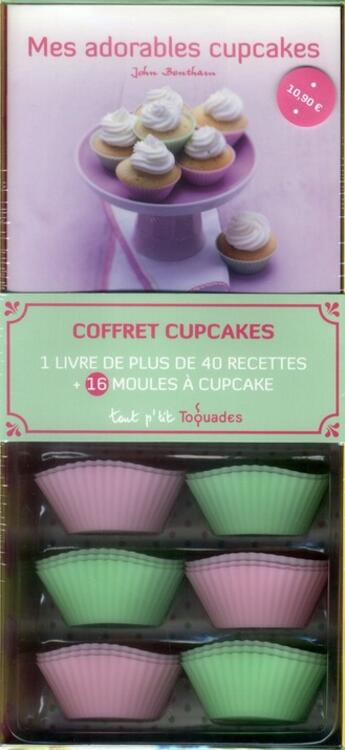 Couverture du livre « Mes adorables cupcakes » de John Bentham aux éditions First