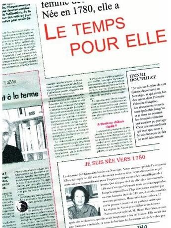 Couverture du livre « Le temps pour elle » de Henri Bouthiat aux éditions Editions Thot