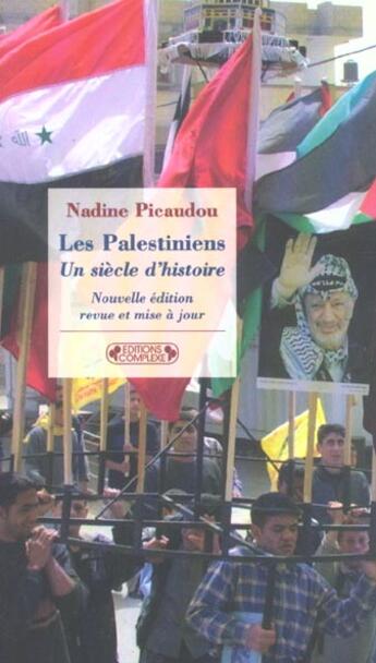 Couverture du livre « Les palestiniens nlle edition 2003 » de Picaudou. Nadin aux éditions Complexe