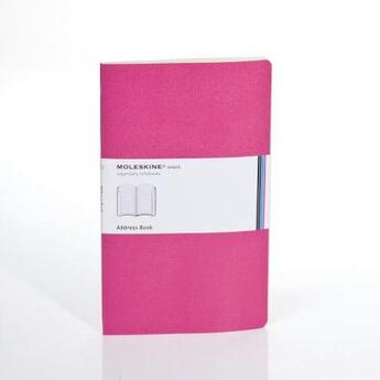 Couverture du livre « Carnet d'adresses volant grand format couverture souple rose » de  aux éditions Moleskine