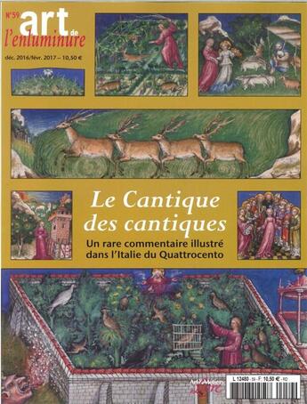 Couverture du livre « Art de l'enluminure n 59 le cantique des cantiquesdec/janv/fev.2017 » de  aux éditions Faton Revue