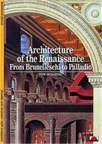 Couverture du livre « Architecture of the renaissance (new horizons) » de Jestaz Bernard aux éditions Thames & Hudson