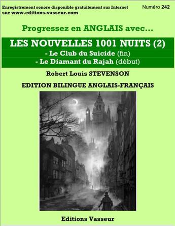 Couverture du livre « Progressez En Anglais Grace A... ; Les Nouvelles 1001 Nuits T.2 » de Robert Louis Stevenson aux éditions Jean-pierre Vasseur