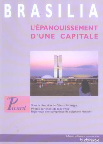 Couverture du livre « Brasilia - l'epanouissement d'une capitale » de Monnier Gerard / Fac aux éditions Picard