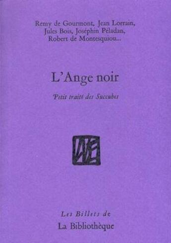 Couverture du livre « L'ange noir » de  aux éditions La Bibliotheque