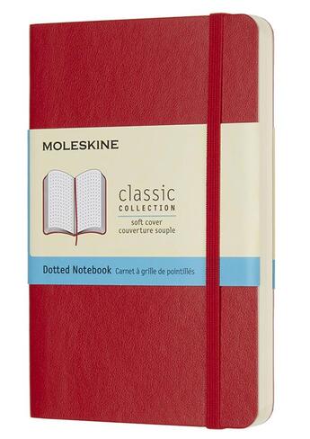 Couverture du livre « Carnet pointillé poche souple scarlet » de  aux éditions Moleskine