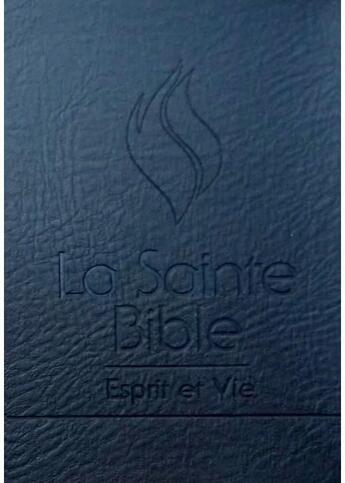 Couverture du livre « La sainte Bible esprit et vie simili cuir noir » de Version Segond 1910 aux éditions Editions Inspiration