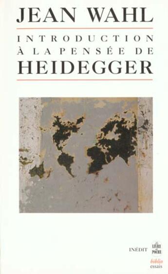 Couverture du livre « Introduction a la pensee de heidegger » de Wahl-J aux éditions Le Livre De Poche