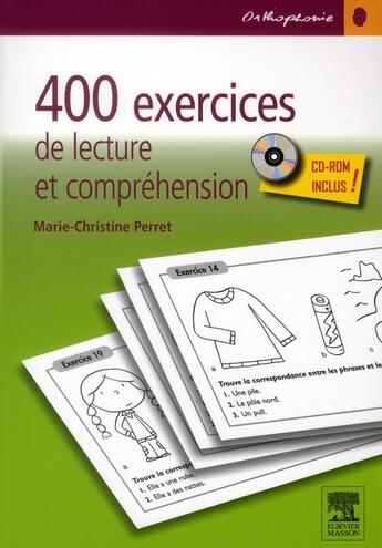 Couverture du livre « Lecture et compréhension » de Marie-Christine Perret aux éditions Elsevier-masson