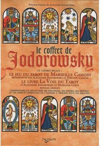 Couverture du livre « Les tarots de Jodorovsky ; coffret » de Alexandro Jodorowsky aux éditions De Vecchi