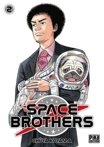 Couverture du livre « Space brothers Tome 2 » de Chûya Koyama aux éditions Pika