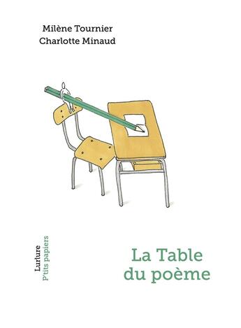 Couverture du livre « La table du poème » de Milène Tournier et Charlotte Minaud aux éditions Lurlure