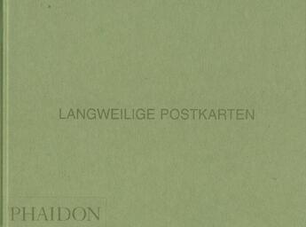 Couverture du livre « Langweilige postkarten » de Martin Parr aux éditions Phaidon Press