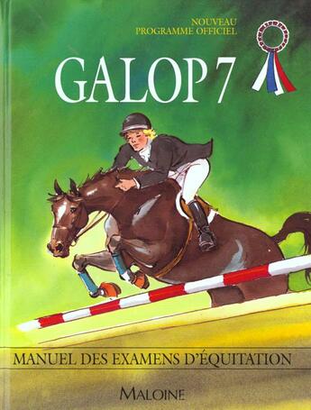 Couverture du livre « Preparer Ses Examens : Galop 7 » de Claude Lux aux éditions Maloine