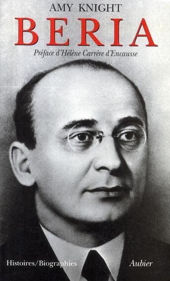 Couverture du livre « Beria - le bras droit de staline » de Knight Amy aux éditions Aubier