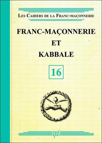 Couverture du livre « Franc-maçonnerie et kabbale » de  aux éditions Oxus