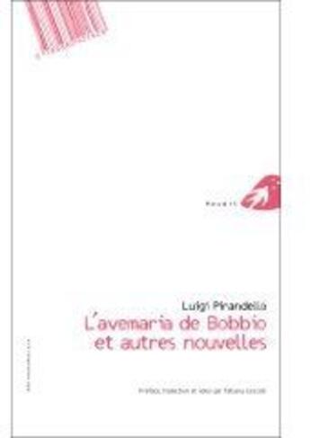 Couverture du livre « L'avemaria de bobbio et autres nouvelles » de Luigi Pirandello aux éditions Portaparole