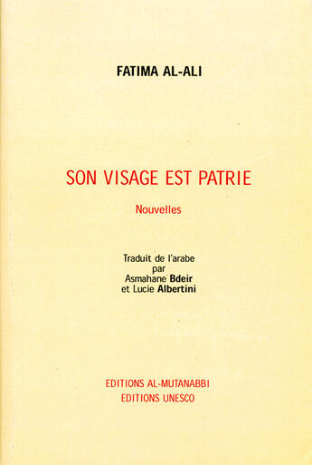 Couverture du livre « Son visage est patrie » de Unesco aux éditions Unesco