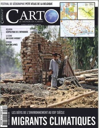 Couverture du livre « Carto n 37 migrants climatiques septembre/octobre 2016 » de  aux éditions Carto