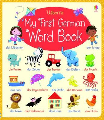 Couverture du livre « My first german word book » de Felicity Brooks aux éditions Usborne