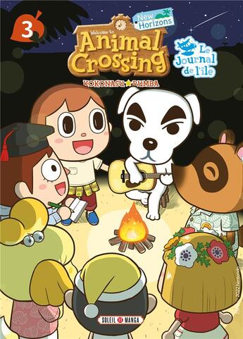 Couverture du livre « Animal crossing - new horizons : le journal de l'île Tome 3 : le journal de l'île » de Runba Kokonasu aux éditions Soleil