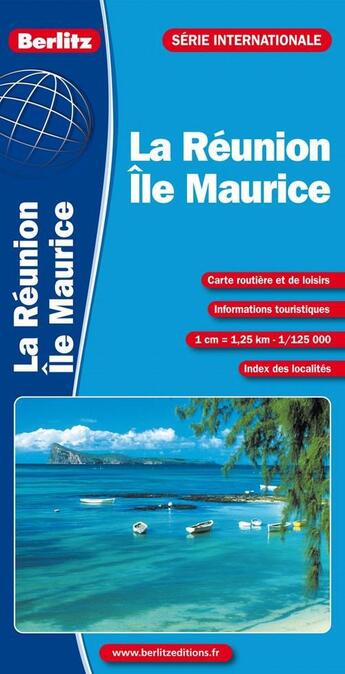 Couverture du livre « La reunion ile maurice - carte routiere et touristique » de  aux éditions Berlitz