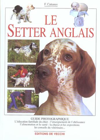 Couverture du livre « Setter anglais guide photo » de Cattaneo aux éditions De Vecchi