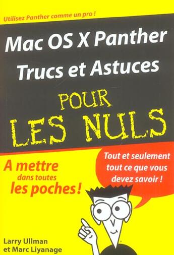 Couverture du livre « Mac os panther trucs et astuces pour les nuls » de Linn Ullman aux éditions First Interactive