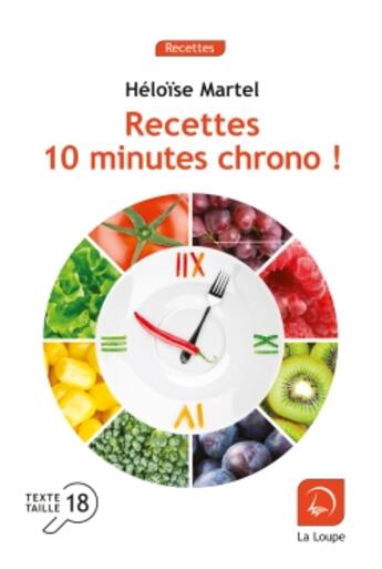 Couverture du livre « Recettes 10 minutes chrono » de Heloise Martel aux éditions Editions De La Loupe