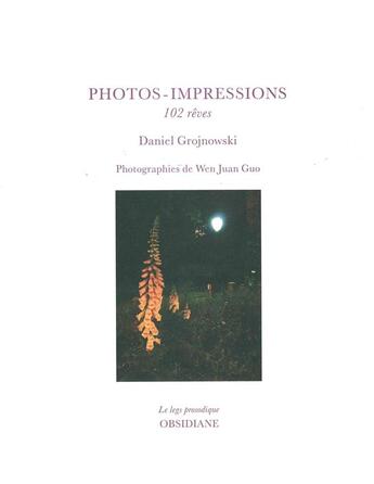 Couverture du livre « Photos-impressions ; 102 rêves » de Daniel Grojnoski aux éditions Obsidiane