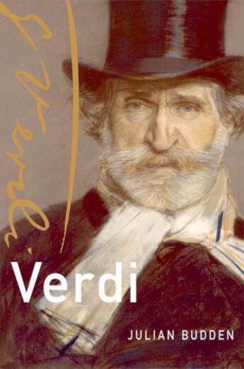 Couverture du livre « Verdi » de Budden Julian aux éditions Oxford University Press Usa