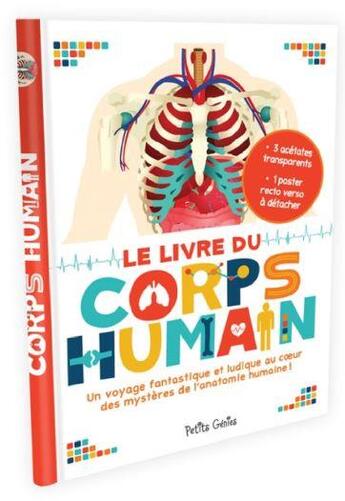 Couverture du livre « Le livre du corps humain ; un voyage fantastique et ludique au coeur des mystères de l'anatomie humaine ! » de Maud Brougere aux éditions Shoebox Media