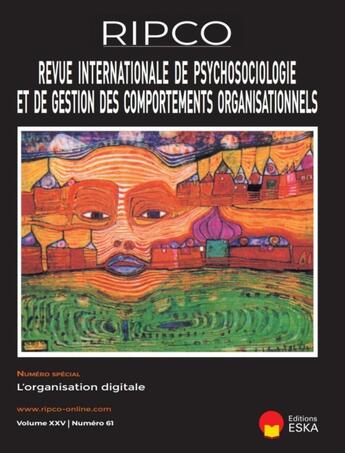 Couverture du livre « L'organisation digitale.n special vol xxv n 61 - revue internationale de psychos et de gestion des c » de Silvester Ivanaj & A aux éditions Eska