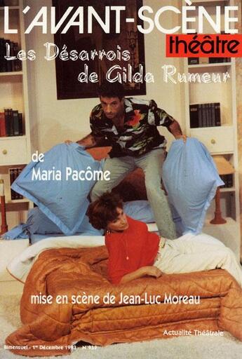 Couverture du livre « Les desarrois de gildas rumeurs » de Maria Pacome aux éditions Avant-scene Theatre