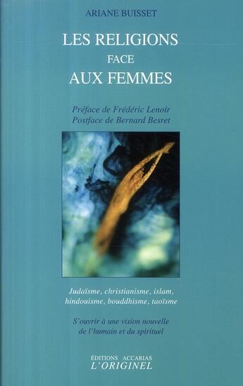 Couverture du livre « Les religions face aux femmes » de Buisset aux éditions Accarias-originel