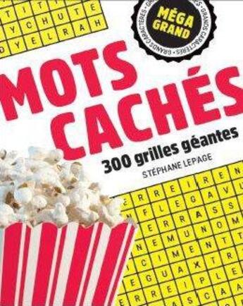 Couverture du livre « Méga grand ; mots cachés » de Stephane Lepage aux éditions Bravo