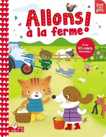 Couverture du livre « Allons decouvrir la ferme ! - livre a volets » de Gerlings Rebecca aux éditions Deux Coqs D'or