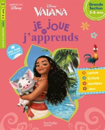 Couverture du livre « Je joue et j'apprends vaiana gs » de  aux éditions Hachette Education