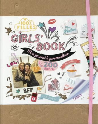 Couverture du livre « La girl's book ; mon carnet de l'année » de  aux éditions Larousse