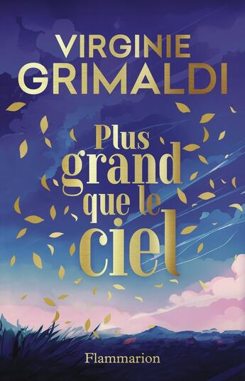 Couverture du livre « Plus grand que le ciel » de Virginie Grimaldi aux éditions Flammarion