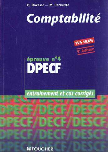 Couverture du livre « Comptabilite Opecf Ep4 ; Entrainement » de M Parruitte et H Devasse aux éditions Foucher
