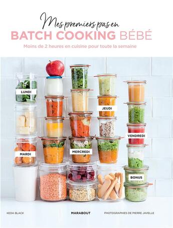 Couverture du livre « Mes menus pour bébé en batch cooking » de  aux éditions Marabout