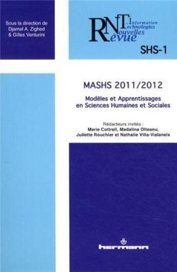 Couverture du livre « Revue des nouvelles technologies de l'information, n shs-1. mashs 2011-2012 - modeles et apprentiss » de  aux éditions Hermann