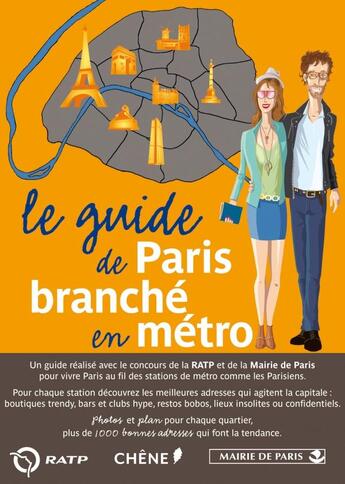 Couverture du livre « Le guide de Paris branché en métro » de  aux éditions Chene