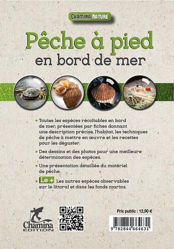 Couverture du livre « Peche a pied en bord de mer » de  aux éditions Chamina