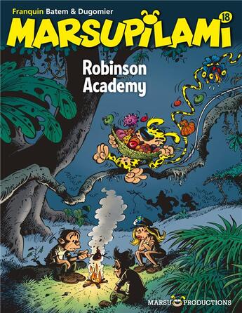 Couverture du livre « Marsupilami Tome 18 : Robinson academy » de Batem et Vincent Dugomier et Andre Franquin aux éditions Marsu Productions