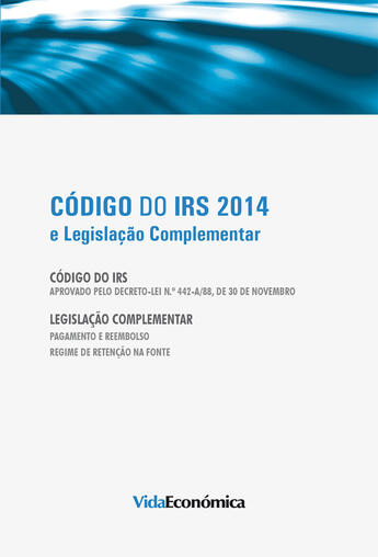 Couverture du livre « Código do IRS 2014 » de Vida Económica aux éditions Epagine