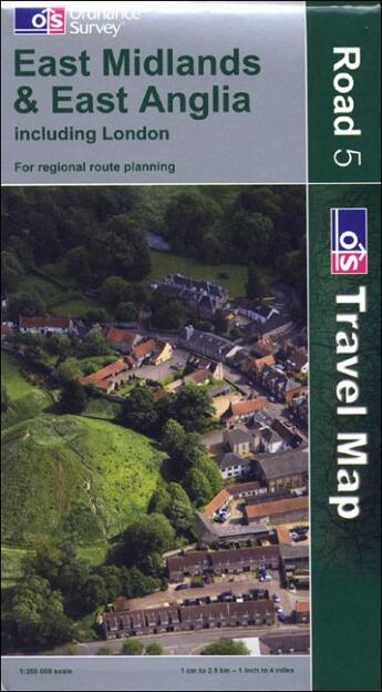 Couverture du livre « East midlands & east anglia » de  aux éditions Ordnance Survey