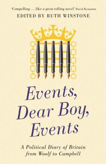 Couverture du livre « Events, Dear Boy, Events » de Winstone Ruth aux éditions Profile Digital